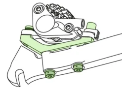 Shimano SM-MA-R160P/D Adaptador Post-Mount A Flat-Mount Para Rotor Trasero De 160mm Disco Adaptadores | Bike-Discount -Cyclo Gear Tienda Flatmount 1280x1280