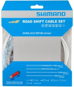 Shimano OT-SP41+OT-RS900 Juego De Cables De Cambio De Polímero Para R9100/R8000 Kits Cables Para Cambio | Bike-Discount -Cyclo Gear Tienda OT SP41 OT RS900 Polymer Schaltzugset weiss c 1280x1280
