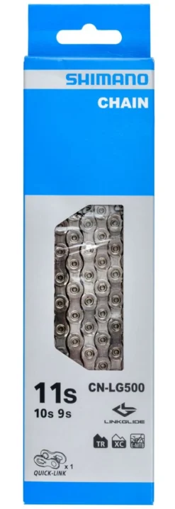 Shimano CN-LG500 Cadena Linkglide 10/11 Velocidades Con Quick-Link Cadena 11 Velocidades | Bike-Discount -Cyclo Gear Tienda Shimano CN LG500 Linkglide ICNLG500116Q a 1280x1280