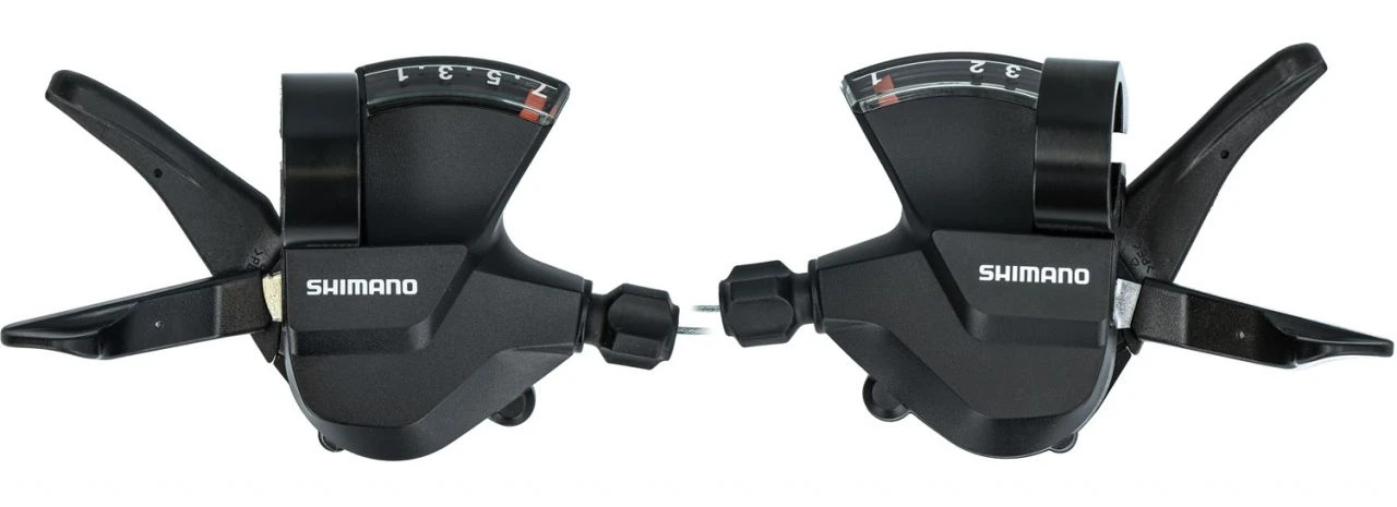Shimano Juego De Palanca De Cambios SL-M315 De 3x7 Velocidades 5/6/7-velocidades | Bike-Discount 1 Shimano Juego De Palanca De Cambios SL-M315 De 3x7 Velocidades 5/6/7-velocidades | Bike-Discount