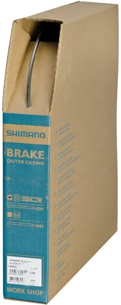 Shimano SLR Cubierta Exterior Del Cable De Freno Caja De 40 Metros Fundas De Freno | Bike-Discount -Cyclo Gear Tienda Shimano SLR Bremszugaussenhulle 40m Box grau c 1280x1280