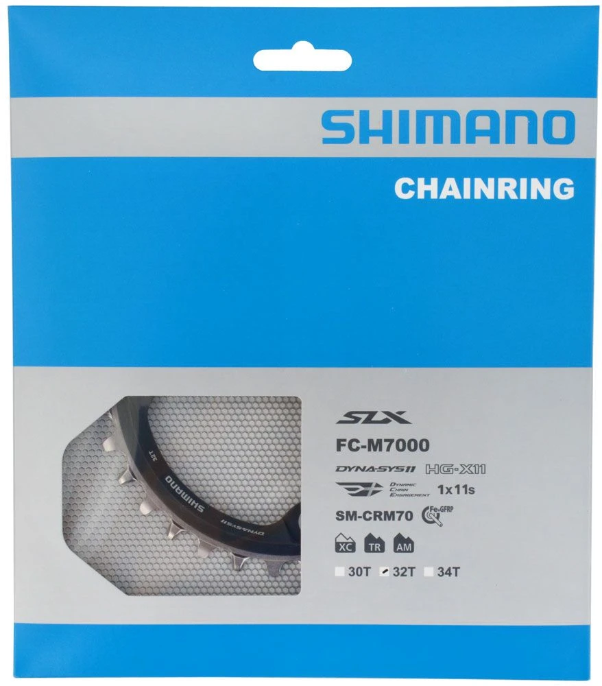 Shimano Plato SLX SM-CRM70 De 11 Velocidades Para FC-M7000 32 Dientes 11 Velocidades | Bike-Discount 4 Shimano Plato SLX SM-CRM70 De 11 Velocidades Para FC-M7000 32 Dientes 11 Velocidades | Bike-Discount - Imagen 4