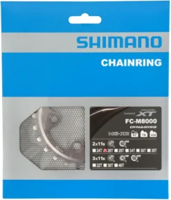 Shimano Plato XT FC-M8000 De 2 Velocidades 26T (BC) 11 Velocidades | Bike-Discount -Cyclo Gear Tienda Shimano XT 2 fach Kettenblatt FC M8000 26 Zahne BC Y1RL26000 b 1280x1280