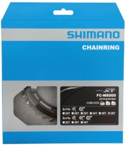 Shimano Plato XT FC-M8000 De 2 Velocidades Y 38 Dientes (BD) 11 Velocidades | Bike-Discount -Cyclo Gear Tienda Shimano XT 2 fach Kettenblatt FC M8000 38 Zahne BD Y1RL98090 c 1280x1280