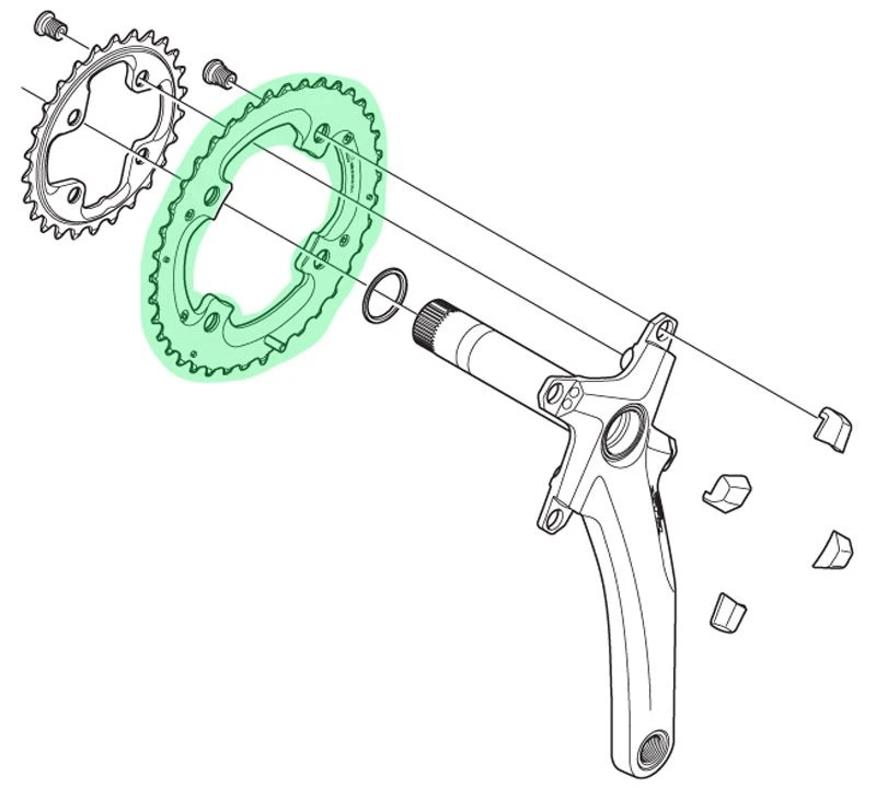 Shimano Plato XTR 2x10 Velocidades Para FC-M980 38 Dientes (AH) 10 Velocidades | Bike-Discount 2 Shimano Plato XTR 2x10 Velocidades Para FC-M980 38 Dientes (AH) 10 Velocidades | Bike-Discount - Imagen 2